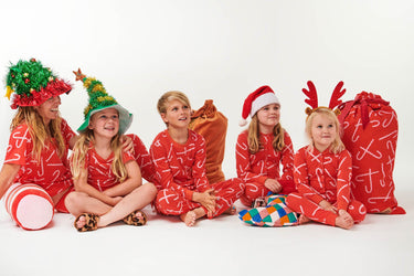 Candy Cane Red Linen Santa Sack